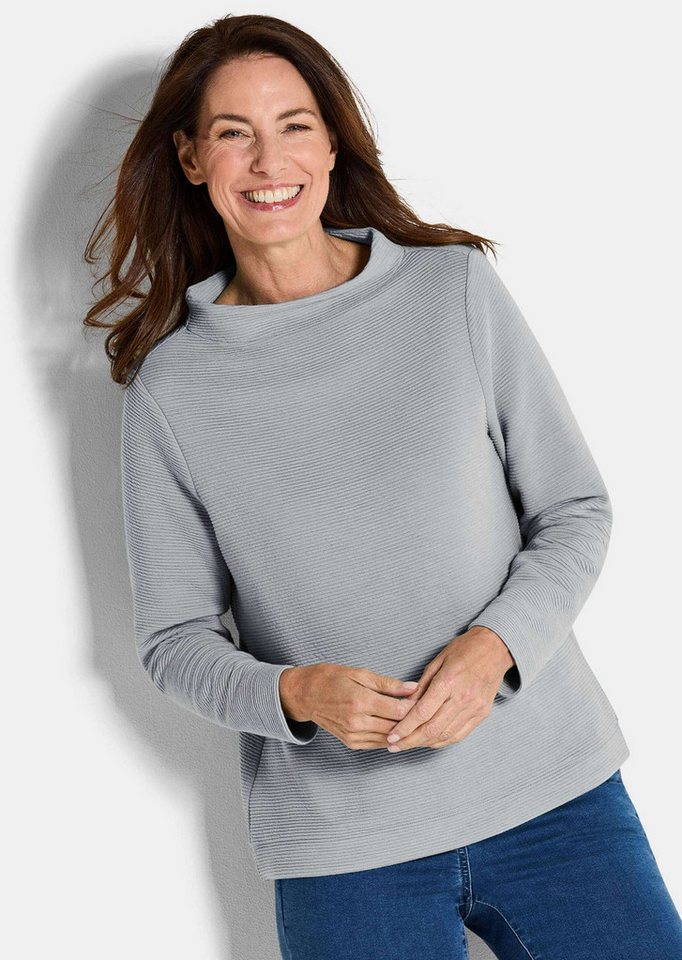 GOLDNER Strickpullover Kurzgröße: Ottoman-Sweatshirt mit Turtleneck GOLDNER Strickpullover Kurzgröße: Ottoman-Sweatshirt mit Turtleneck von GOLDNER