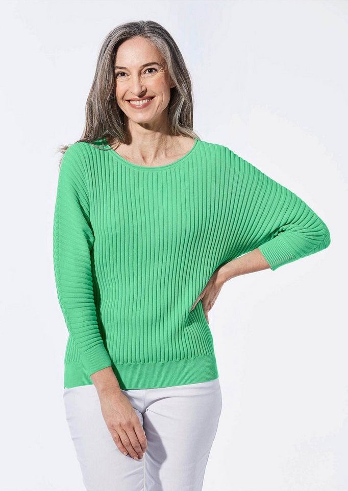 GOLDNER Strickpullover Kurzgröße: Pullover mit Fledermausärmeln von GOLDNER