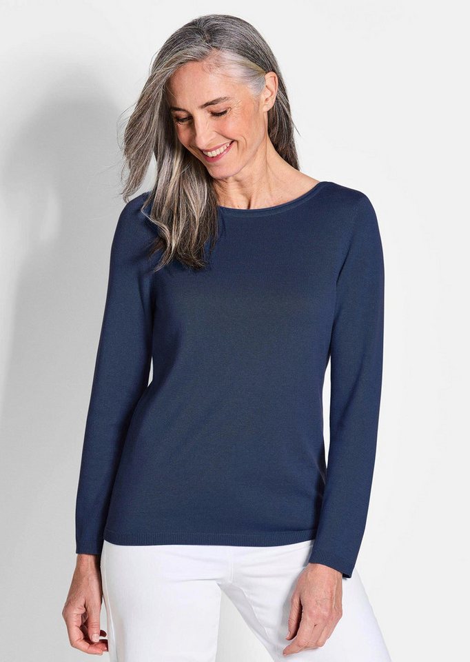 GOLDNER Strickpullover Kurzgröße: Strickpullover mit U-Boot-Ausschnitt von GOLDNER