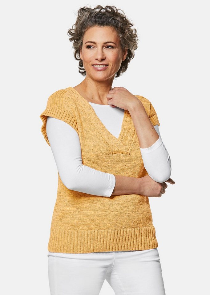 GOLDNER Strickpullover Kurzgröße: Trageangenehmer Pullunder von GOLDNER