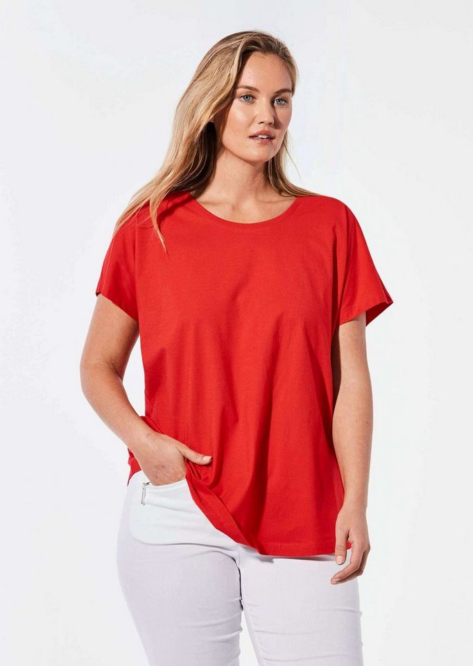 GOLDNER T-Shirt Shirt mit Rundhalsausschnitt (CURVY) von GOLDNER