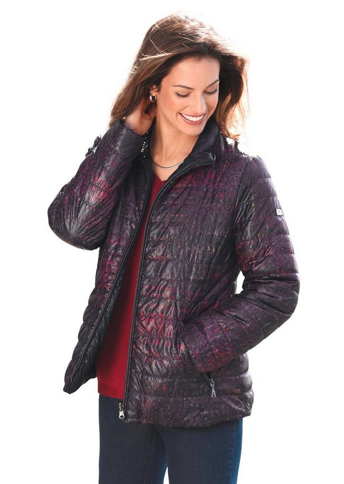 GOLDNER Winterjacke Leicht wattierte Jacke mit effektvollem Druck von GOLDNER