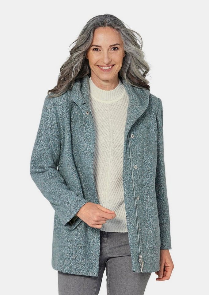 GOLDNER Winterjacke Unentbehrliche Boucle-Jacke mit feinen Details von GOLDNER