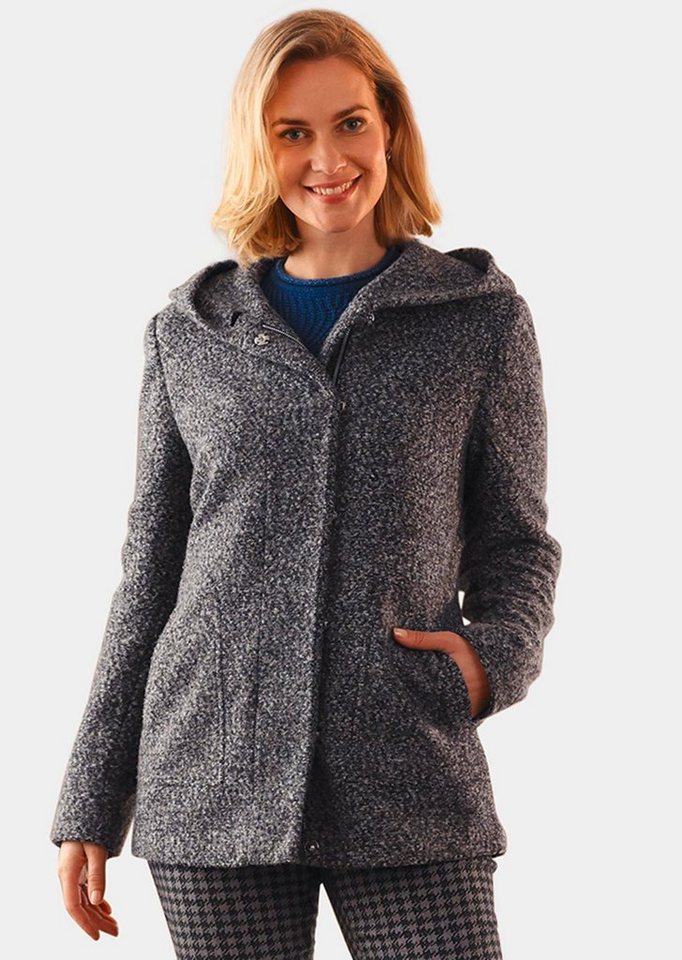 GOLDNER Winterjacke Unentbehrliche Boucle-Jacke mit feinen Details von GOLDNER