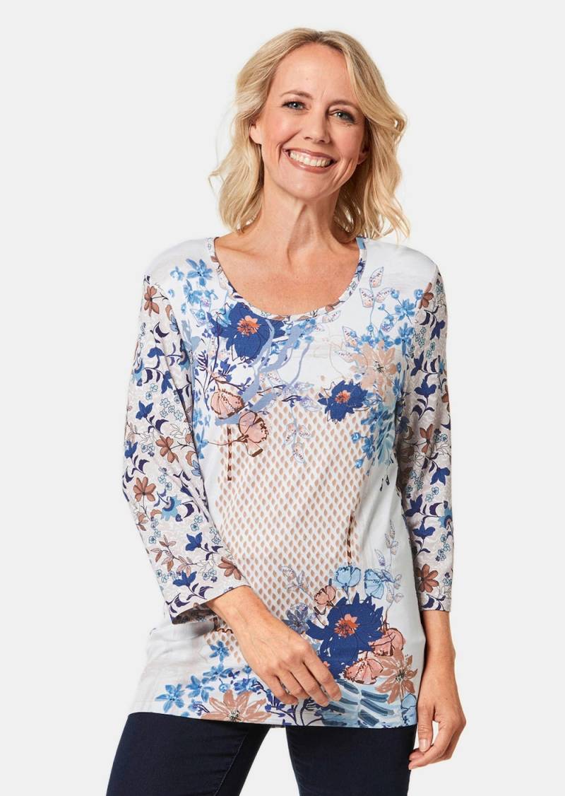 Große Größen Attraktives Druckshirt in einzigartigem Look, Damen, blau, Größe: 44, Viskose, Happy Size DE Women Große Größen Attraktives Druckshirt in einzigartigem Look, Damen, blau, Größe: 44, Viskose, Happy Size DE Women von GOLDNER