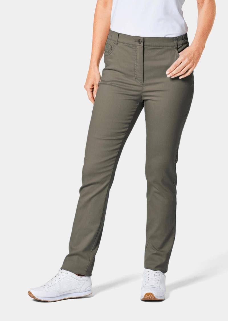 Große Größen Bequeme Hose LOUISA COMFORT+, Damen, grau, Größe: 26, Baumwolle/Synthetische Fasern, Happy Size DE Women von GOLDNER