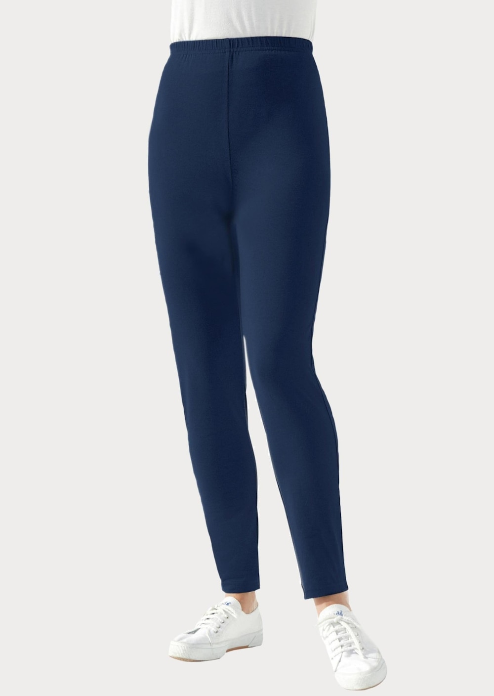 Große Größen Bequeme Leggings, Damen, grau, Größe: 52, Baumwolle, Happy Size DE Women von GOLDNER