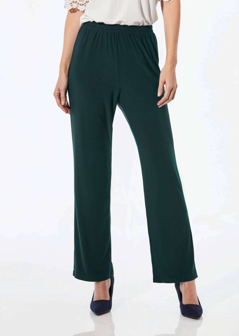 Große Größen Bequeme Slinky-Hose mit Schlupfbund, Damen, grün, Größe: 23, Polyester, Happy Size DE Women von GOLDNER