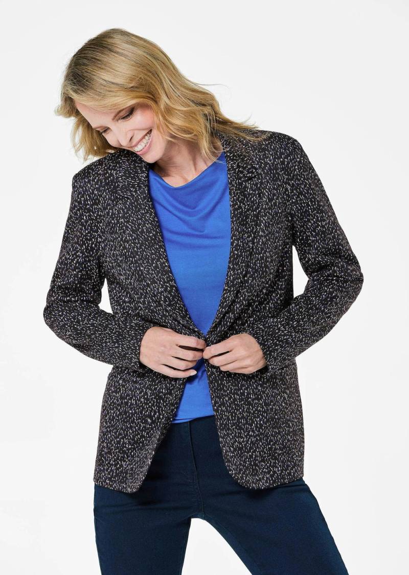 Große Größen Hüftlanger Businessblazer, Damen, grau, Größe: 54, Viskose/Synthetische Fasern, Happy Size DE Women Große Größen Hüftlanger Businessblazer, Damen, grau, Größe: 54, Viskose/Synthetische Fasern, Happy Size DE Women von GOLDNER