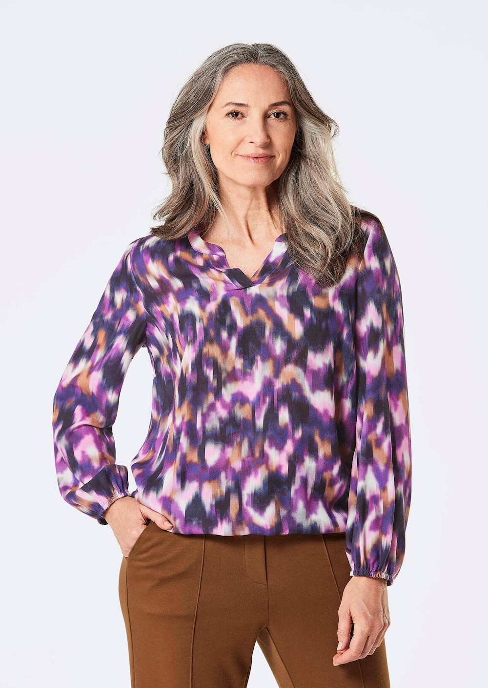 Große Größen Bluse, Damen, lila, Größe: 21, Viskose, Happy Size DE Women Große Größen Bluse, Damen, lila, Größe: 21, Viskose, Happy Size DE Women von GOLDNER