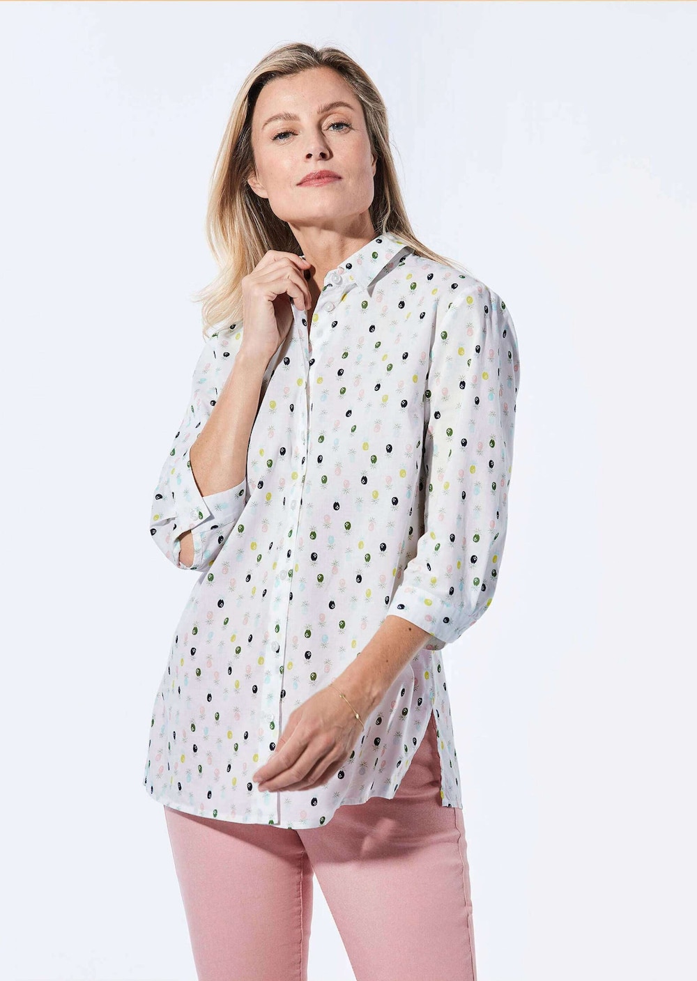Große Größen Bluse mit Hemdkragen, Damen, braun, Größe: 24, Baumwolle, Happy Size DE Women Große Größen Bluse mit Hemdkragen, Damen, braun, Größe: 24, Baumwolle, Happy Size DE Women von GOLDNER