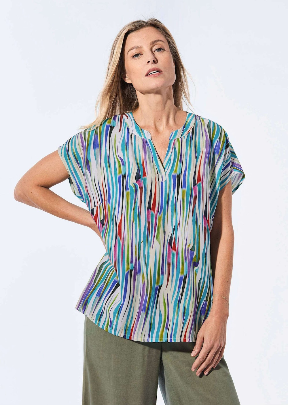 Große Größen Bluse mit Tunika Ausschnitt, Damen, braun, Größe: 42, Viskose, Happy Size DE Women Große Größen Bluse mit Tunika Ausschnitt, Damen, braun, Größe: 42, Viskose, Happy Size DE Women von GOLDNER