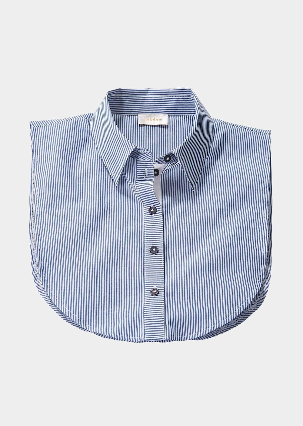 Große Größen Blusenkragen mit liebevollen Details, Damen, grau, Größe: 42, Baumwolle, Happy Size DE Women von GOLDNER