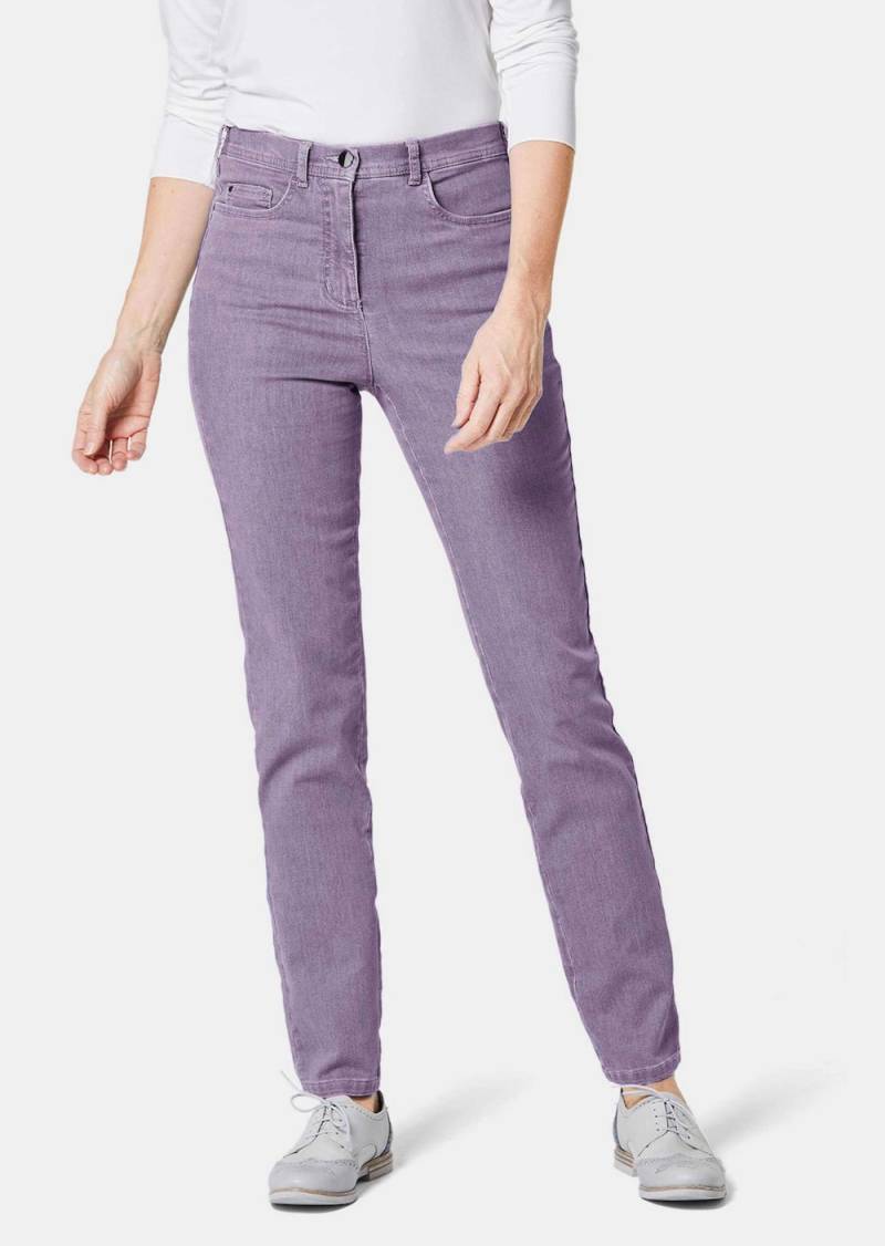 Große Größen Damen Jeans Slim Fit LOUISA mit Stretch-Anteil, Damen, lila, Größe: 52, Baumwolle/Polyester, Happy Size DE Women Große Größen Damen Jeans Slim Fit LOUISA mit Stretch-Anteil, Damen, lila, Größe: 52, Baumwolle/Polyester, Happy Size DE Women von GOLDNER
