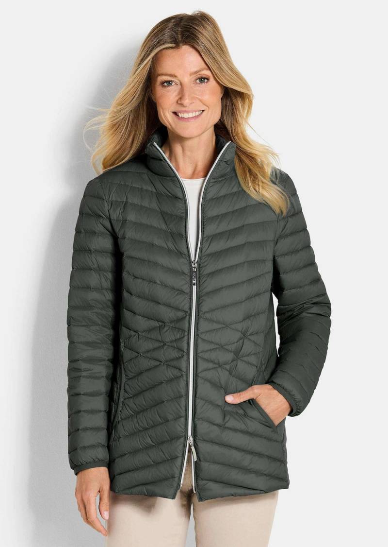 Große Größen Herbstjacke mit Daunen, Damen, grau, Größe: 54, Synthetische Fasern/Daunen/Sonstige, Happy Size DE Women von GOLDNER