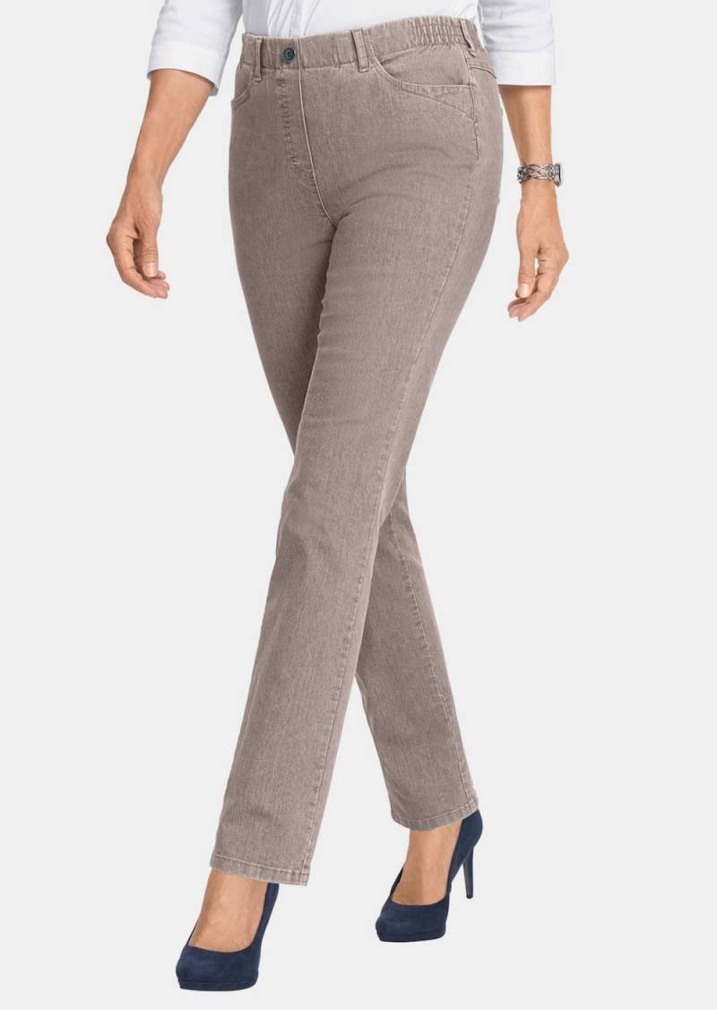 Große Größen Edel geschmückte Jeansschlupfhose MARTHA, Damen, rosa, Größe: 50, Baumwolle/Polyester, Happy Size DE Women Große Größen Edel geschmückte Jeansschlupfhose MARTHA, Damen, rosa, Größe: 50, Baumwolle/Polyester, Happy Size DE Women von GOLDNER