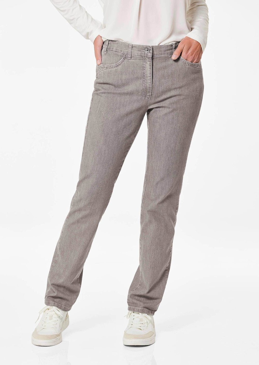 Große Größen Edle Jeans LOUISA COMFORT+, Damen, rosa, Größe: 56, Baumwolle/Polyester, Happy Size DE Women von GOLDNER