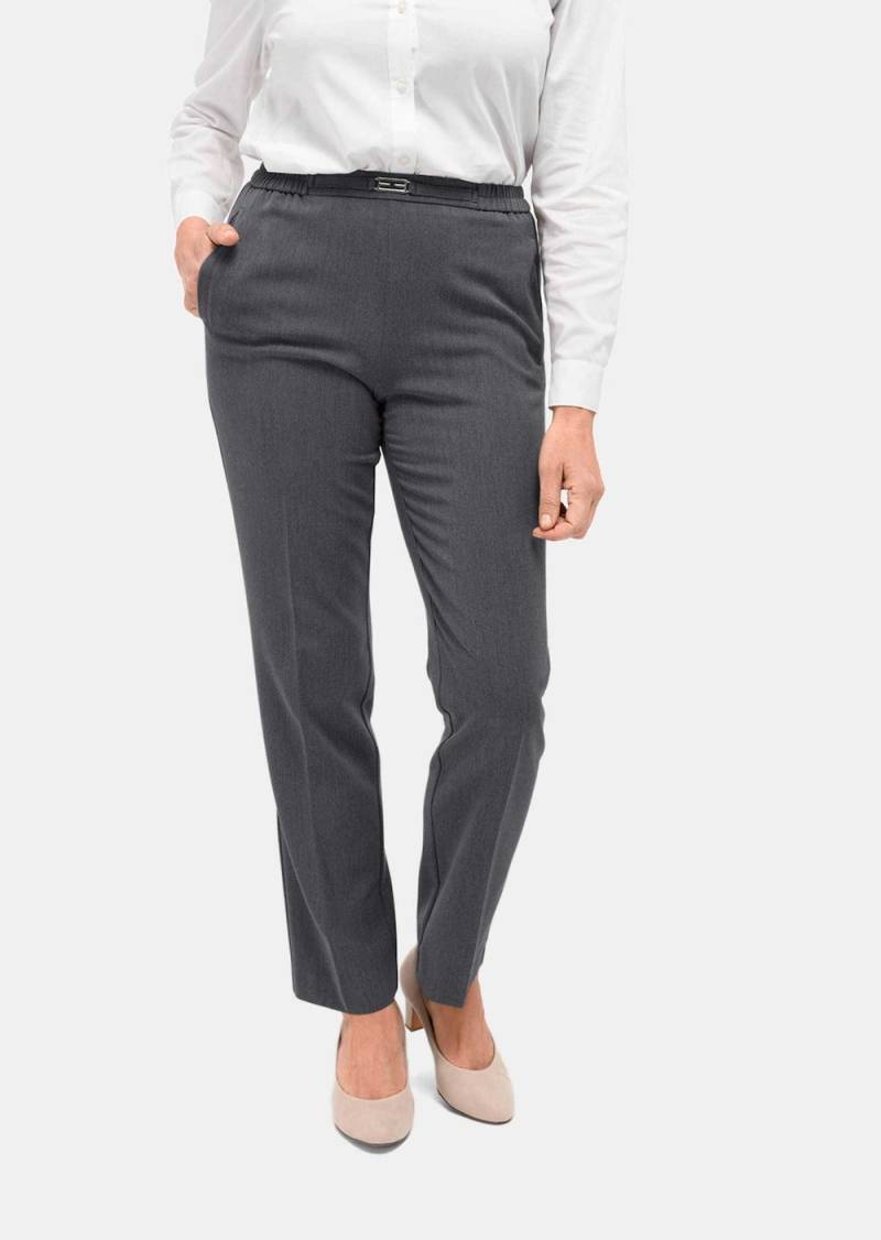 Große Größen Edle Professlan-Schlupfhose MARTHA, Damen, grau, Größe: 25, Polyester/Viskose, Happy Size DE Women von GOLDNER