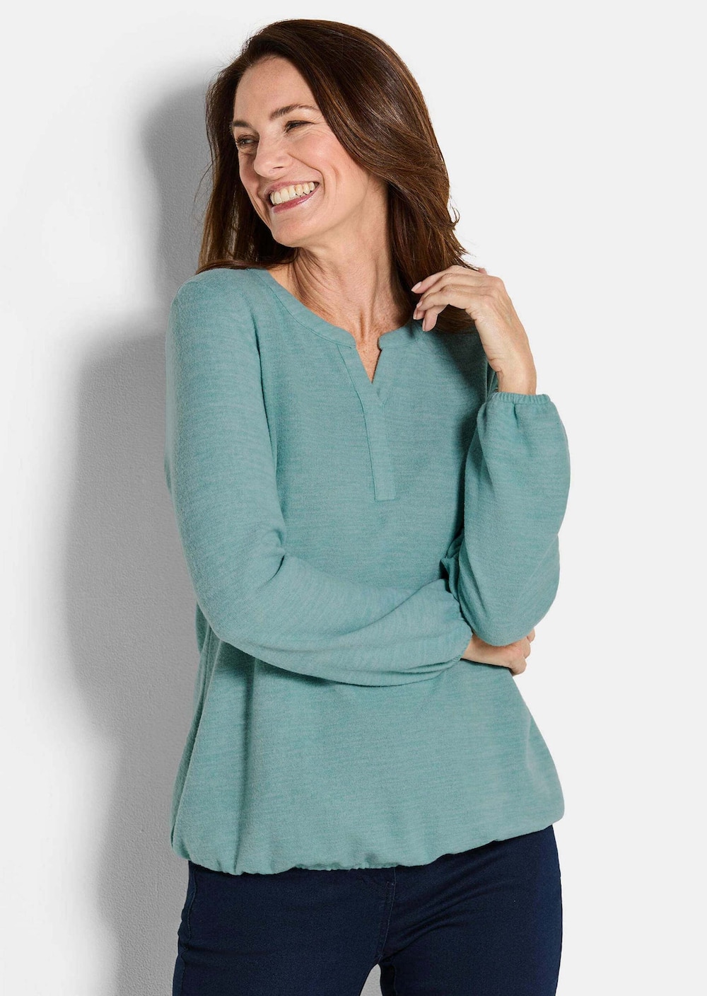 Große Größen Elegante Bluse mit Zierblende, Damen, grau, Größe: 50, Polyester/Viskose, Happy Size DE Women Große Größen Elegante Bluse mit Zierblende, Damen, grau, Größe: 50, Polyester/Viskose, Happy Size DE Women von GOLDNER