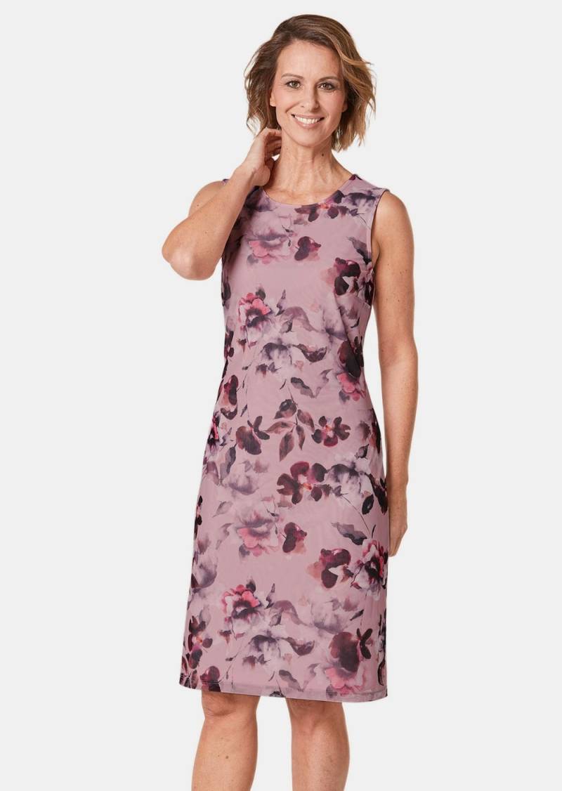 Große Größen Elegantes Kleid aus weichem Mesh, Damen, rosa, Größe: 52, Polyester, Happy Size DE Women von GOLDNER