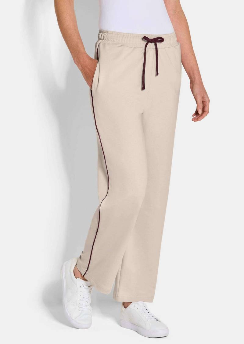 Große Größen Bequeme Loungehosen im Doppelpack, Damen, braun, Größe: 46, Baumwolle/Polyester, Happy Size DE Women von GOLDNER