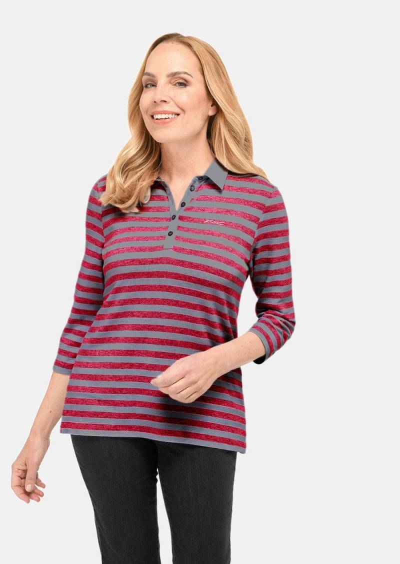 Große Größen Hochwertiges Langarmshirt, Damen, grau, Größe: 21, Baumwolle/Polyester/Viskose, Happy Size DE Women von GOLDNER