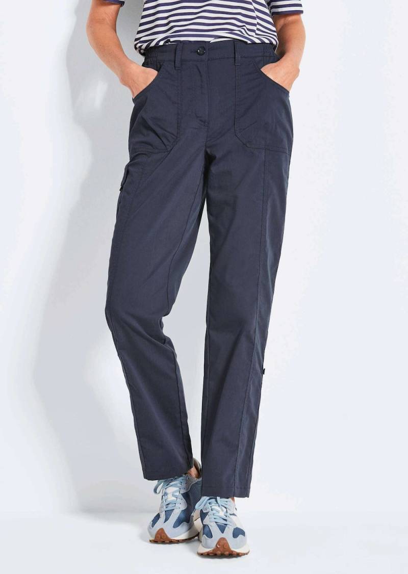 Große Größen Krempelbare Hose mit Funktion, Damen, grau, Größe: 24, Baumwolle/Polyester, Happy Size DE Women von GOLDNER