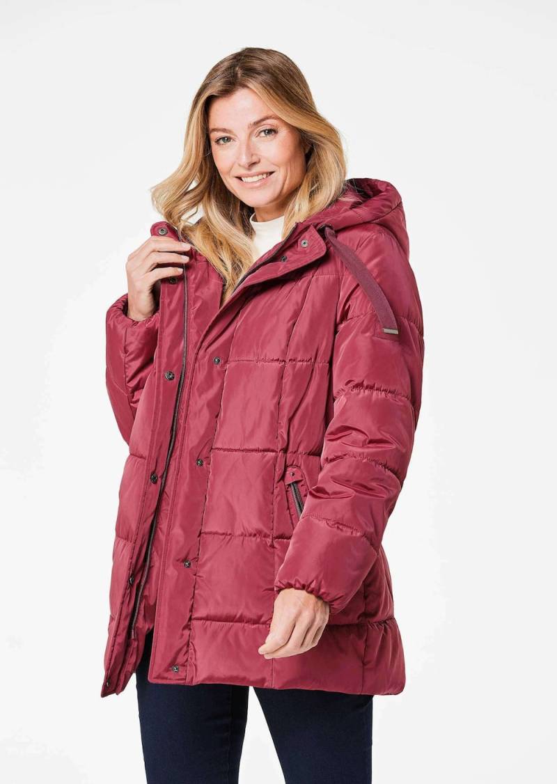 Große Größen Lange Steppjacke, Damen, rosa, Größe: 25, Polyester, Happy Size DE Women von GOLDNER