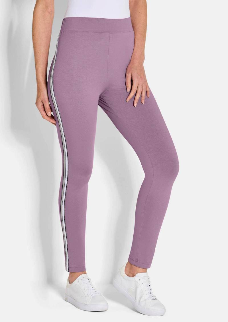 Große Größen Zweierpack Leggings mit schmalem Bein, Damen, rosa, Größe: 44, Baumwolle, Happy Size DE Women von GOLDNER