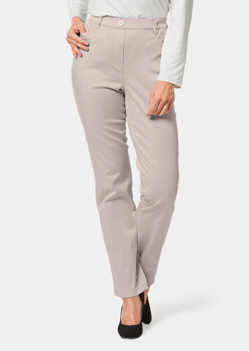 Große Größen Leichte Baumwollschlupfhose MARTHA, Damen, beige, Größe: 48, Baumwolle, Happy Size DE Women von GOLDNER