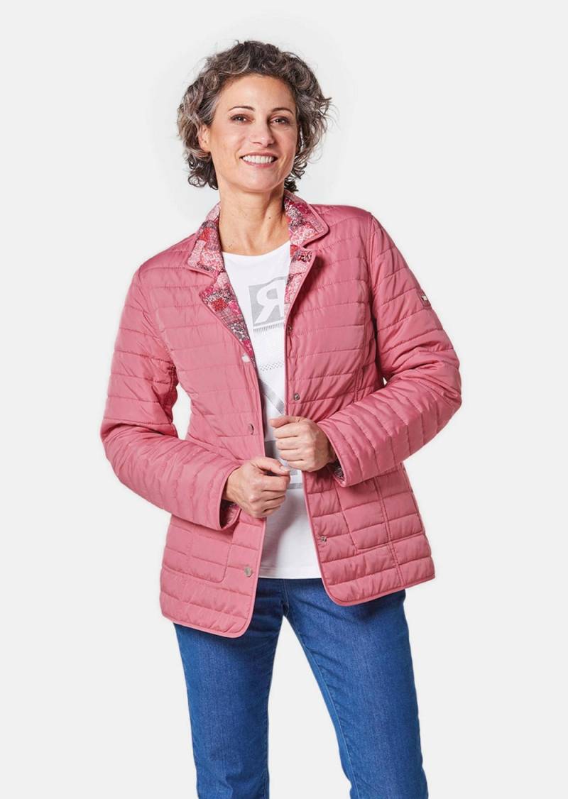 Große Größen Leichte Druck-Steppjacke zum wenden, Damen, braun, Größe: 25, Polyester, Happy Size DE Women von GOLDNER
