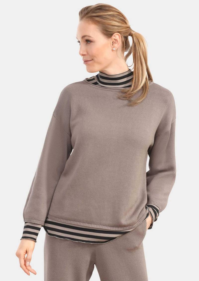Große Größen Pullover mit leichten U-Boot-Ausschnitt, Damen, braun, Größe: 25, Baumwolle/Synthetische Fasern, Happy Size DE Women Große Größen Pullover mit leichten U-Boot-Ausschnitt, Damen, braun, Größe: 25, Baumwolle/Synthetische Fasern, Happy Size DE Women von GOLDNER