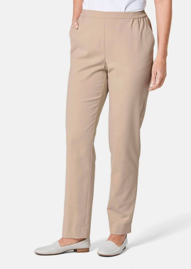 Große Größen Schlupfhose Martha, Damen, grau, Größe: 27, Synthetische Fasern, Happy Size DE Women von GOLDNER