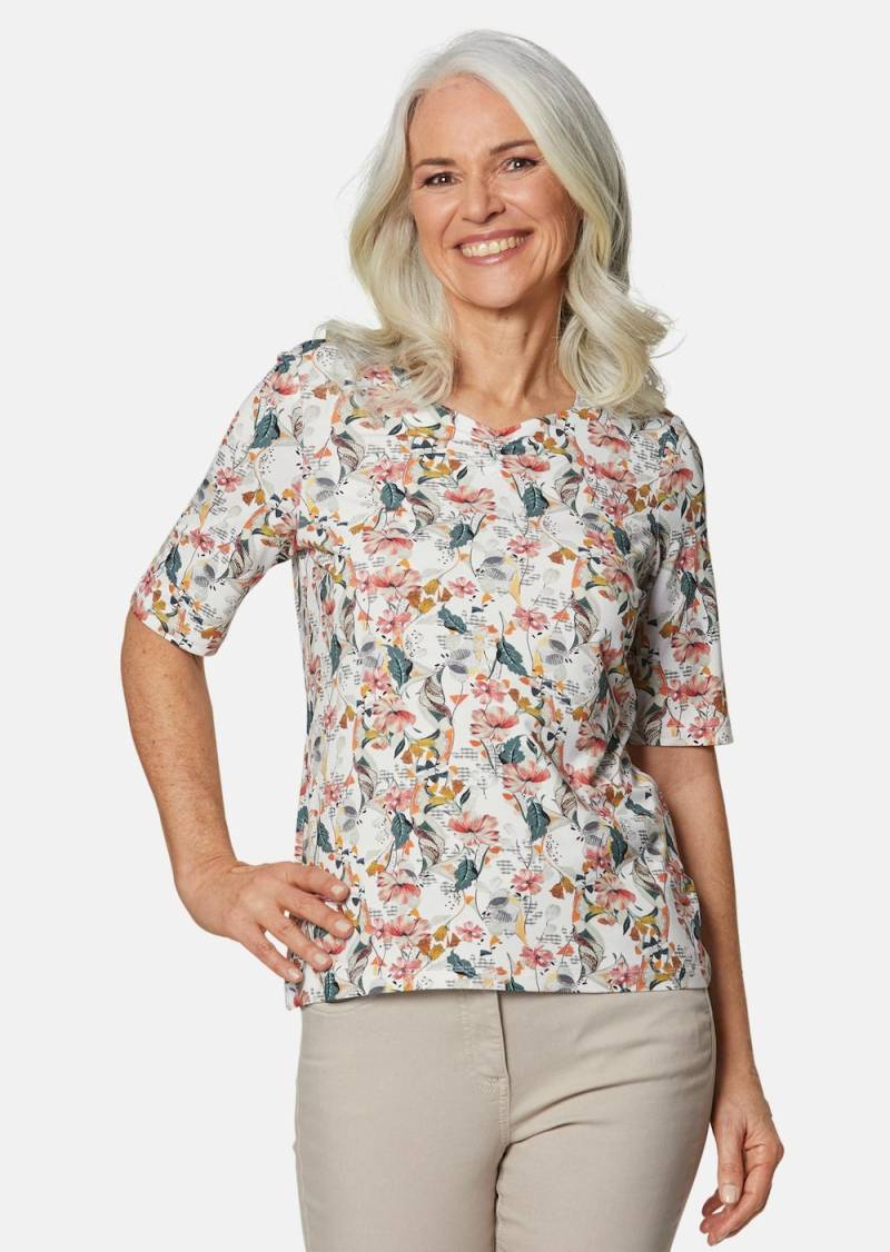 Große Größen Schönes Druckshirt mit außergewöhnlichem Ausschnitt, Damen, braun, Größe: 52, Viskose, Happy Size DE Women Große Größen Schönes Druckshirt mit außergewöhnlichem Ausschnitt, Damen, braun, Größe: 52, Viskose, Happy Size DE Women von GOLDNER