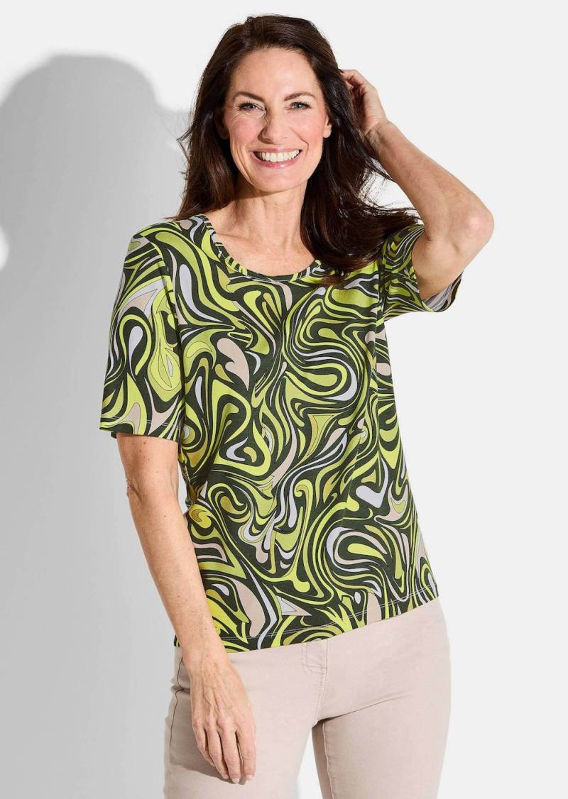 Große Größen Shirt, Damen, grau, Größe: 42, Baumwolle, Happy Size DE Women von GOLDNER