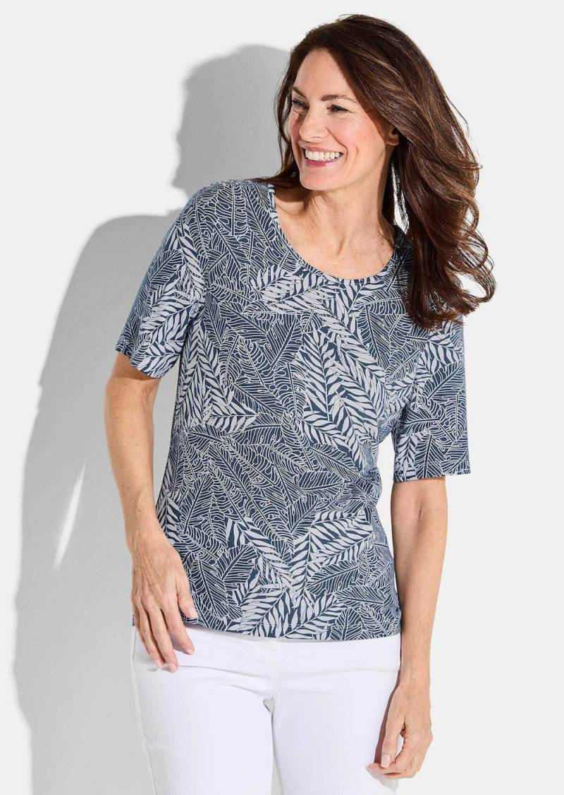 Große Größen Shirt, Damen, grau, Größe: 52, Viskose, Happy Size DE Women von GOLDNER