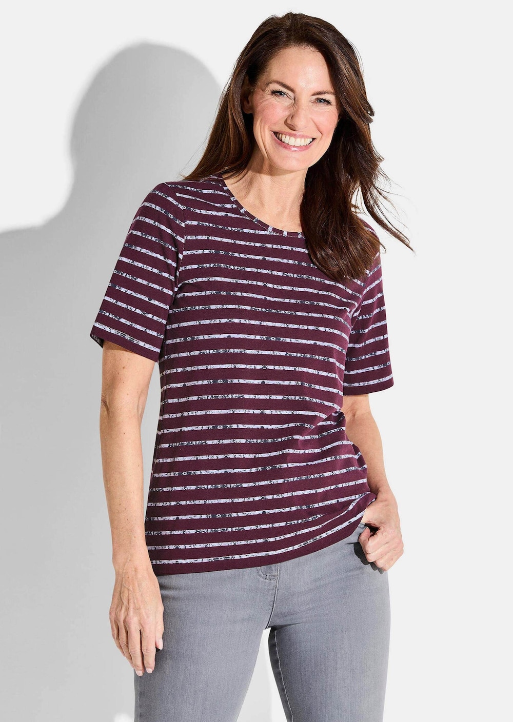 Große Größen Shirt, Damen, rosa, Größe: 21, Baumwolle, Happy Size DE Women von GOLDNER