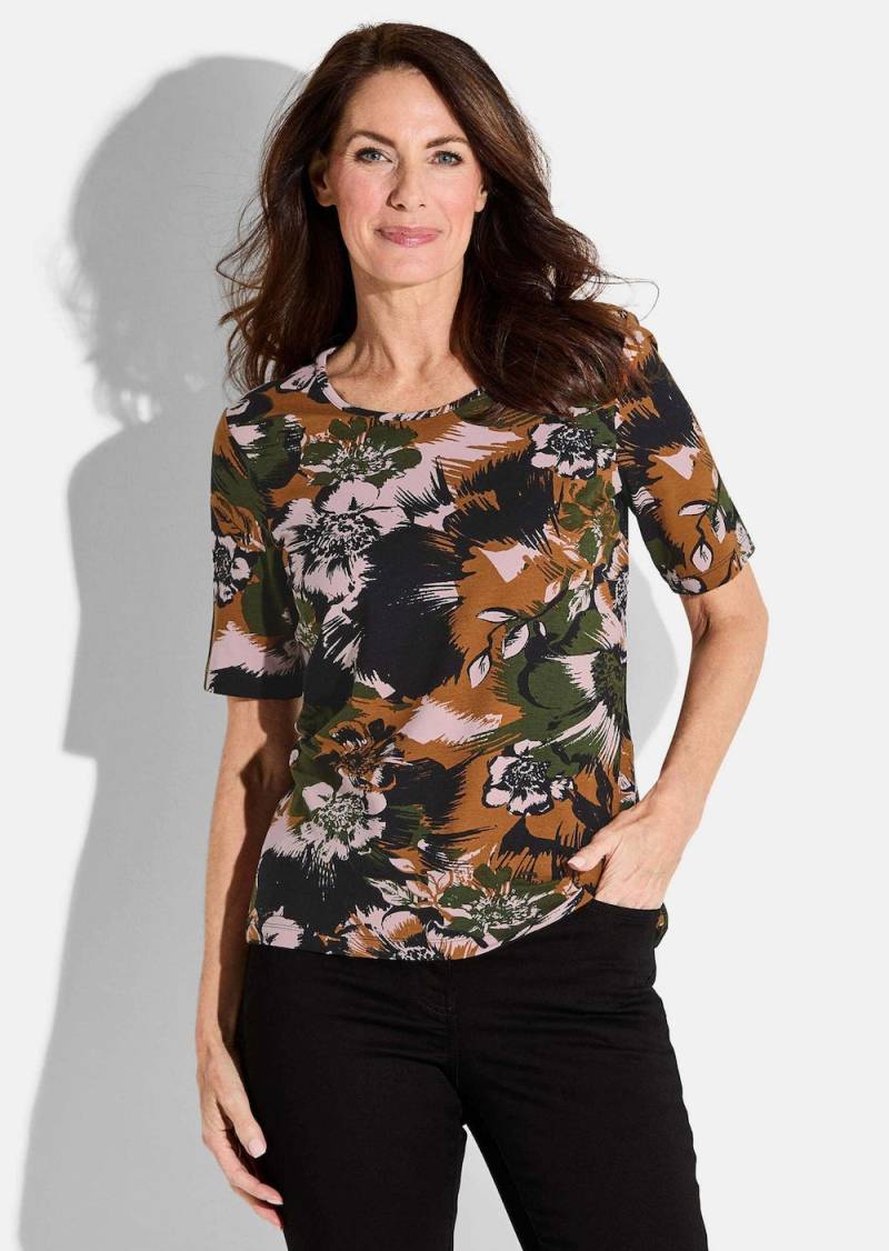 Große Größen Shirt, Damen, schwarz, Größe: 44, Viskose, Happy Size DE Women von GOLDNER