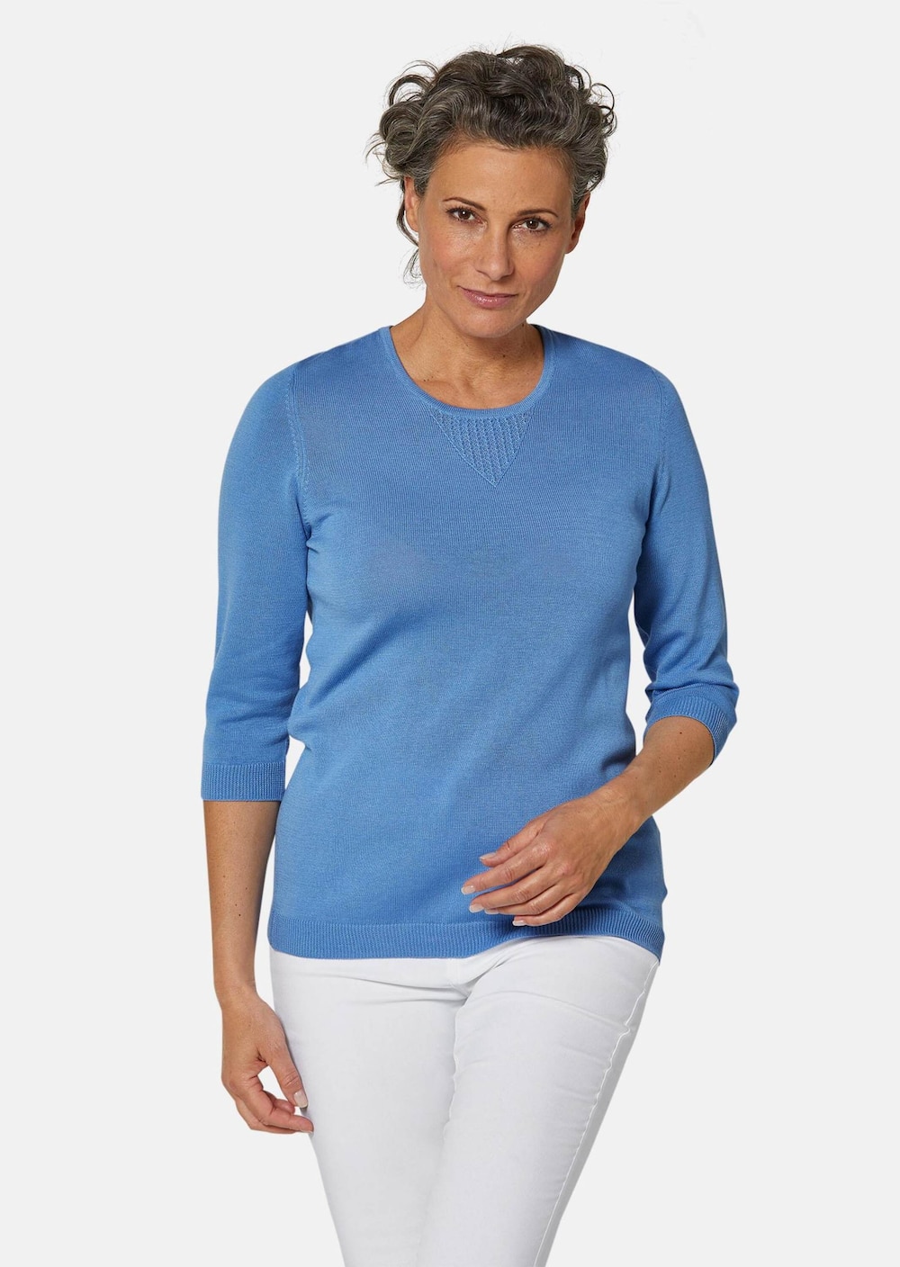 Große Größen Sommer-Strickpullover, Damen, blau, Größe: 21, Baumwolle/Synthetische Fasern, Happy Size DE Women Große Größen Sommer-Strickpullover, Damen, blau, Größe: 21, Baumwolle/Synthetische Fasern, Happy Size DE Women von GOLDNER