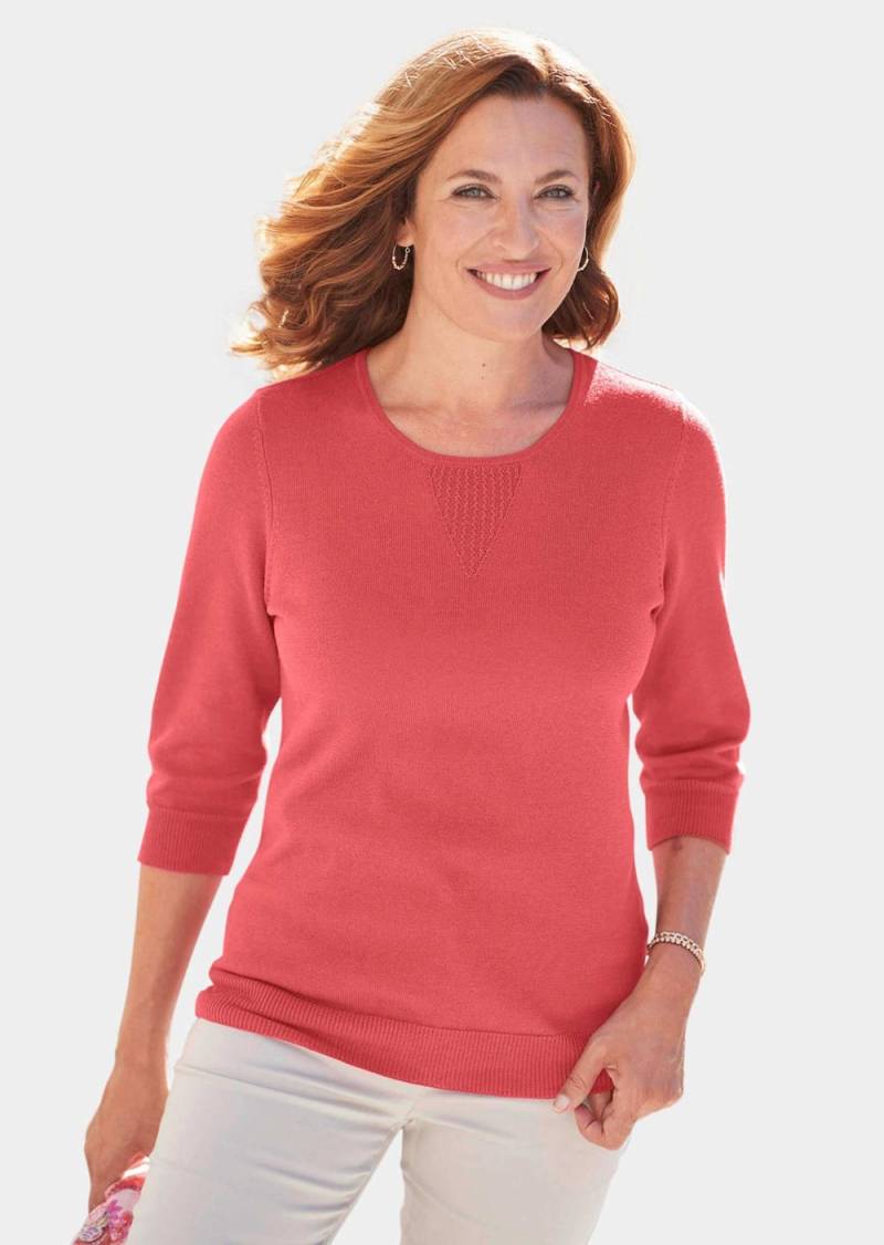 Große Größen Sommer-Strickpullover, Damen, rot, Größe: 21, Baumwolle/Synthetische Fasern, Happy Size DE Women Große Größen Sommer-Strickpullover, Damen, rot, Größe: 21, Baumwolle/Synthetische Fasern, Happy Size DE Women von GOLDNER