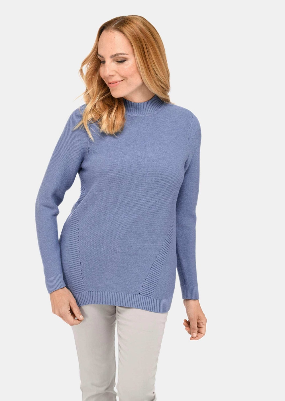 Große Größen Sportiver Strickpullover mit Details, Damen, blau, Größe: 24, Viskose/Polyester/Synthetische Fasern, Happy Size DE Women Große Größen Sportiver Strickpullover mit Details, Damen, blau, Größe: 24, Viskose/Polyester/Synthetische Fasern, Happy Size DE Women von GOLDNER
