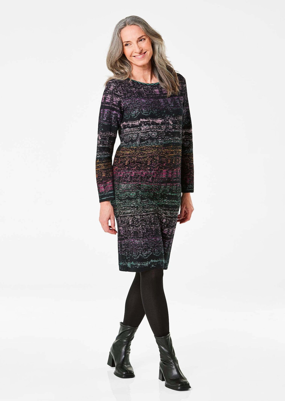 Große Größen Baumwoll-Strickkleid, Damen, blau, Größe: 42, Baumwolle/Synthetische Fasern, Happy Size DE Women Große Größen Baumwoll-Strickkleid, Damen, blau, Größe: 42, Baumwolle/Synthetische Fasern, Happy Size DE Women von GOLDNER