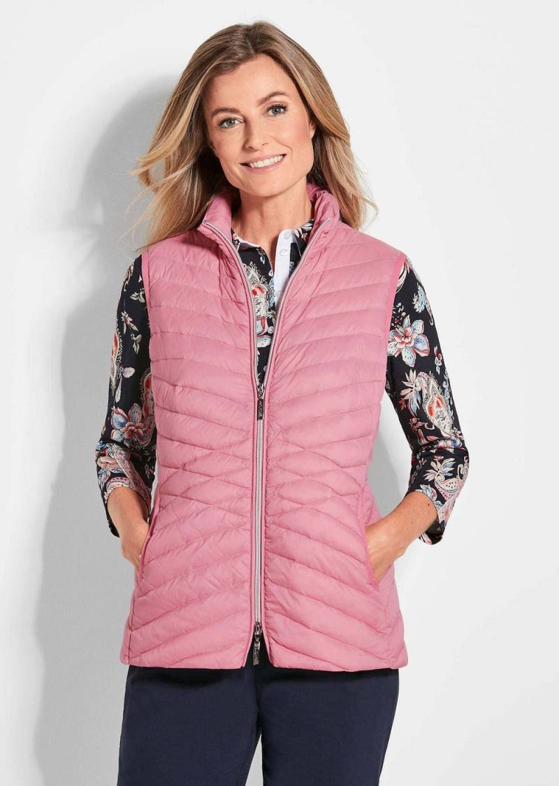 Große Größen Taillierte Daunenweste, Damen, rosa, Größe: 50, Synthetische Fasern/Daunen/Sonstige, Happy Size DE Women von GOLDNER