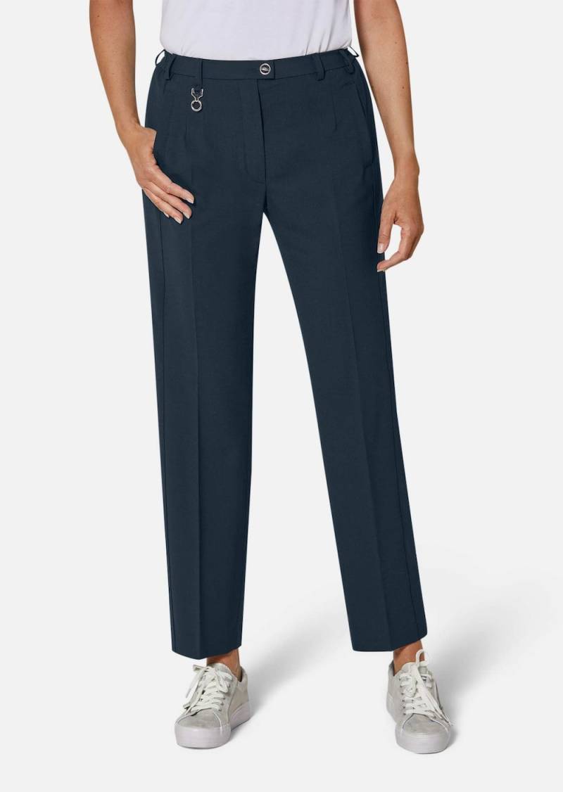 Große Größen Trevira-Schurwollhose CARLA, Damen, grau, Größe: 50, Polyester/Wolle, Happy Size DE Women von GOLDNER