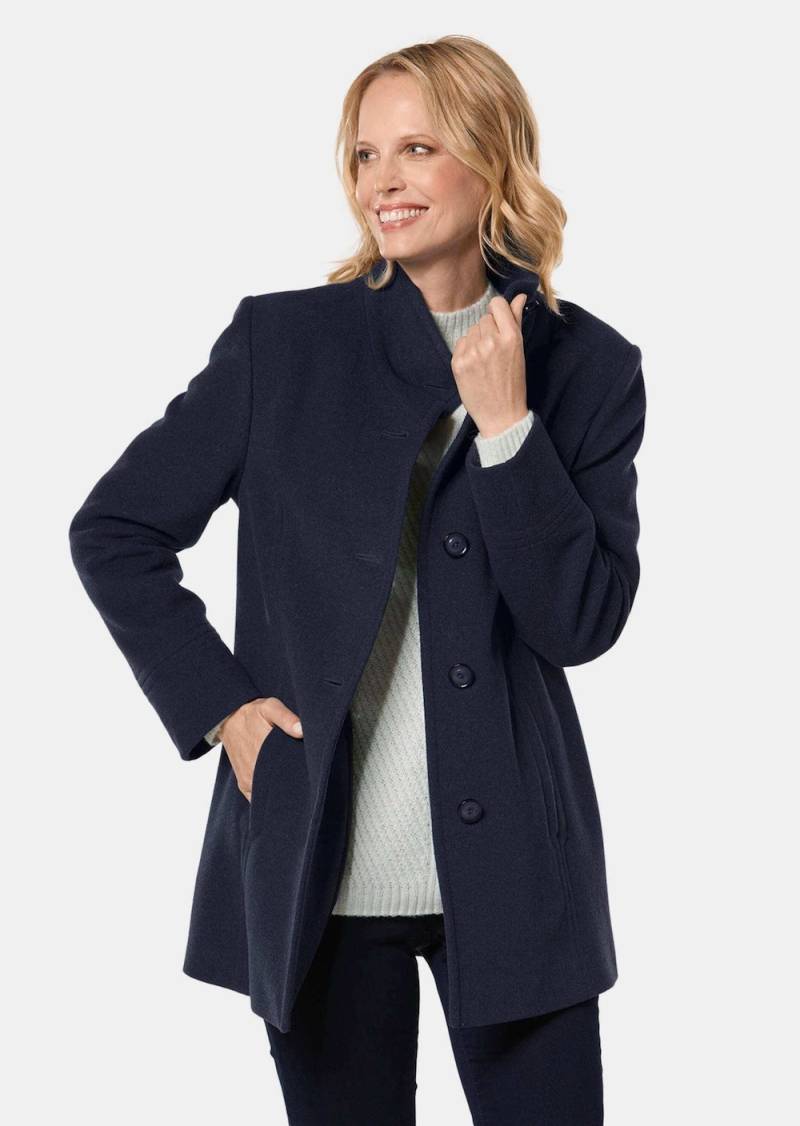 Große Größen Unentbehrliche Wolljacke mit feinen Details, Damen, grau, Größe: 54, Polyester/Wolle/Synthetische Fasern, Happy Size DE Women von GOLDNER