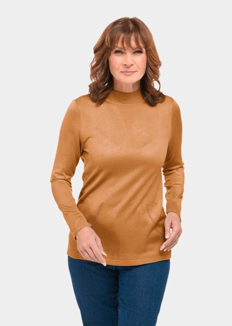 Große Größen Unkomplizierter Stehbundpullover, Damen, gelb, Größe: 50, Synthetische Fasern, Happy Size DE Women Große Größen Unkomplizierter Stehbundpullover, Damen, gelb, Größe: 50, Synthetische Fasern, Happy Size DE Women von GOLDNER