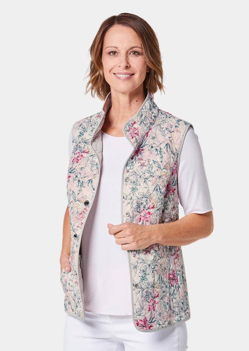 Große Größen Verwandlungskünstler Steppwendeweste, Damen, rosa, Größe: 52, Polyester, Happy Size DE Women von GOLDNER