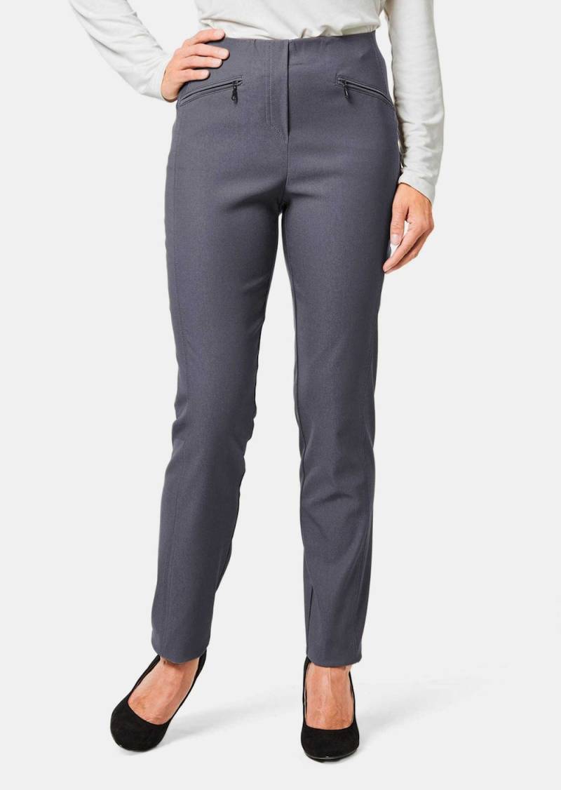 Große Größen Wärmende Schlupfhose LOUISA in knitterarmer Ware, Damen, grau, Größe: 48, Viskose/Synthetische Fasern, Happy Size DE Women von GOLDNER