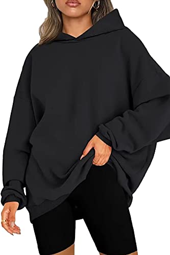 Damen Sweatshirt Pullover Mädchen Kapuzenpullover damen Oberteile damen herbst Freizeit Langarmshirt damen Aesthetic stuff Tops teenager mädchen Basic Top Hoodie oversize damen Bekleidung XXL 50-52 von GOLDPKF