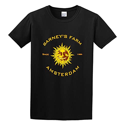 Barney'S Farm Amsterdam Unisex 100% Cotton Short-Sleeve T-Shirts Black M Barney'S Farm Amsterdam Unisex 100% Cotton Short-Sleeve T-Shirts Black M von GOLDROAST